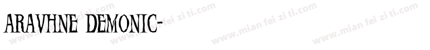 aravhne demonic字体转换